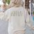 Groovy ECSE Early Childhood Special Education Teacher Women's Sweatshirt Back Print Sand Groovy ECSE Early Childhood Special Education Teacher Women's Sweatshirt Back Print Sand