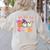 Groovy Kindergarten Boo Crew Kinder Halloween Teacher Kids Women's Sweatshirt Back Print Sand