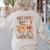 Groovy Pumpkin Spice Makes Teacher Nice Fall Thanksgiving Women's Sweatshirt Back Print Sand