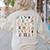 Halloween Alphabet ABCs Learning Kindergarten Teacher Men Women Kids Women's Sweatshirt Back Print Sand