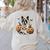 Halloween Boston Terrier Ghost Women's Sweatshirt Back Print Sand