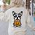 Halloween Dog Boston Terrier Mummy Costume Men Women Kids Women's Sweatshirt Back Print Sand