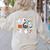 Halloween Music Teacher Ghost Playing Musical Instruments Women's Sweatshirt Back Print Sand