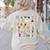 Halloween Nursery Teacher Shirt Halloween Alphabet Women's Sweatshirt Back Print Sand