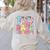 Happy 100th Day Of School 100 Days Brighter Teachers Kids Women's Sweatshirt Back Print Sand Happy 100th Day Of School 100 Days Brighter Teachers Kids Women's Sweatshirt Back Print Sand