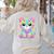 Happy Dot Day Colorful Polka Dot Cat Kitten Teachers Kids Women's Sweatshirt Back Print Sand Happy Dot Day Colorful Polka Dot Cat Kitten Teachers Kids Women's Sweatshirt Back Print Sand