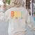 Happy Friyay Teacher Shirt Cute Teacher Fashion Bruh Fri-Yay Women's Sweatshirt Back Print Sand