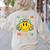 Happy To See Your Face Hippie Smile Back To School Teachers Women's Sweatshirt Back Print Sand