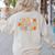 We Can Do Hard Things Teacher Back To School Teacher Student Women's Sweatshirt Back Print Sand