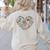 Heart Shape Art Teacher And Painting Sketching Artist Women's Sweatshirt Back Print Sand