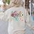 Hello Pre-K Pencil Teacher Student Tie Dye Women's Sweatshirt Back Print Sand Hello Pre-K Pencil Teacher Student Tie Dye Women's Sweatshirt Back Print Sand