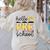 Hello Pre-K Preschool Back To School First Day Teacher Kids Women's Sweatshirt Back Print Sand