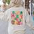 In My Holly Xmas Jolly Teacher Era Teacher Vibes Christmas Women's Sweatshirt Back Print Sand