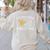 I'd Rather Bee Reading Teacher Librarian Book Lover Women's Sweatshirt Back Print Sand