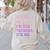 It's Me Hi I'm The TEACHER It's Me Teacher Educator Women's Sweatshirt Back Print Sand