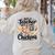 Just a Teacher Who Loves Chickens Chicken Farm Animal Lover Women's Sweatshirt Back Print Sand Just a Teacher Who Loves Chickens Chicken Farm Animal Lover Women's Sweatshirt Back Print Sand