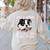 Just a Woman Who Loves Her Boston Terrier Cute Dog Mom Women's Sweatshirt Back Print Sand