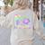 K Is For Kindergarten Teacher Tie Dye Back To School Kinder Women's Sweatshirt Back Print Sand K Is For Kindergarten Teacher Tie Dye Back To School Kinder Women's Sweatshirt Back Print Sand