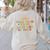 Keep Calm It's My Last Day At Work Groovy Teacher Retro Women's Sweatshirt Back Print Sand Keep Calm It's My Last Day At Work Groovy Teacher Retro Women's Sweatshirt Back Print Sand
