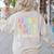 Kids AUTISM IS NOT A TRAGEDY IGNORANCE IS Proud Teacher Crew Women's Sweatshirt Back Print Sand