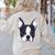 Kids Boston Terrier Dog For Women And Girls Women's Sweatshirt Back Print Sand