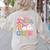 Kinder Boo Crew Kindergarten Teacher Student Halloween Women's Sweatshirt Back Print Sand