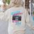 Kindergarten Is My Jam Vintage 80s Boombox Teacher Student Women's Sweatshirt Back Print Sand