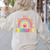 Kindergarten Rainbow Girls Boys Teacher Team Kinder Squad Women's Sweatshirt Back Print Sand