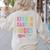 KINDERGARTEN ROCKS Teacher Crew Rock Star Kinder Team Women's Sweatshirt Back Print Sand KINDERGARTEN ROCKS Teacher Crew Rock Star Kinder Team Women's Sweatshirt Back Print Sand