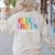 Kindergarten Squad Team Crew Teacher Back To School Women's Sweatshirt Back Print Sand