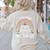 Kindergarten Teacher Tiny Humans Pre-School Teacher Women's Sweatshirt Back Print Sand