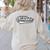 Kindergarten TEAM School Teacher Kinder Baseball-Style Shirt Women's Sweatshirt Back Print Sand
