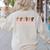 Latina ASL American Sign Language Latina Power ASL Teacher Women's Sweatshirt Back Print Sand Latina ASL American Sign Language Latina Power ASL Teacher Women's Sweatshirt Back Print Sand