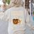 Latina Teacher Bilingual Educator Spanish Heritage Empower Women's Sweatshirt Back Print Sand