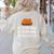 Let's Eat Kids Grammar For Thanksgiving Teacher Women's Sweatshirt Back Print Sand
