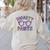 Little Mr Miss SMARTY PANTS Graduation Alumni Teacher Women's Sweatshirt Back Print Sand