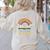 Take a Look It's In a Book Vintage Reading Teacher Rainbow Women's Sweatshirt Back Print Sand Take a Look It's In a Book Vintage Reading Teacher Rainbow Women's Sweatshirt Back Print Sand