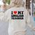 I Love My English Teacher Heart English Language Teachers For Men Women Kids Women's Sweatshirt Back Print Sand