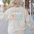 I Love My Job For All The Little Reasons Teacher Women's Sweatshirt Back Print Sand