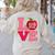 Love Kindergarten Cute Apple School Teacher Women's Sweatshirt Back Print Sand Love Kindergarten Cute Apple School Teacher Women's Sweatshirt Back Print Sand