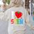 I Love STEM Student Teacher 1st Day Of School Back To School Women's Sweatshirt Back Print Sand