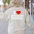 I Love Student Council Student Teacher Women's Sweatshirt Back Print Sand I Love Student Council Student Teacher Women's Sweatshirt Back Print Sand