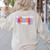 Maestra Teacher Spanish Back To School First Day Of School Women's Sweatshirt Back Print Sand