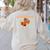 Math Nerd The Mathemachicken a Math Teacher Women's Sweatshirt Back Print Sand
