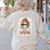 Messy Bun Spooky Teacher Bleached Halloween Teachers Women's Sweatshirt Back Print Sand