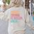 Middle School Teacher Middle School Is Bussin Bruh Women's Sweatshirt Back Print Sand