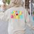 Montessori Rocks Montessori Teacher Back To School Women's Sweatshirt Back Print Sand