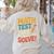 Motivational Math Test Day Shirt Testing Shirts For Teachers Women's Sweatshirt Back Print Sand