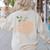 Music Notes Pumpkin Fall Music Teacher Autumn Halloween Women's Sweatshirt Back Print Sand