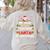 Be Nice To The Teacher Santa Is Watching Christmas Women's Sweatshirt Back Print Sand
